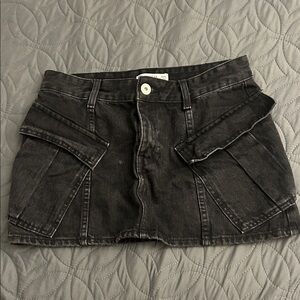 Pull&Bear Charcoal Mini Skirt